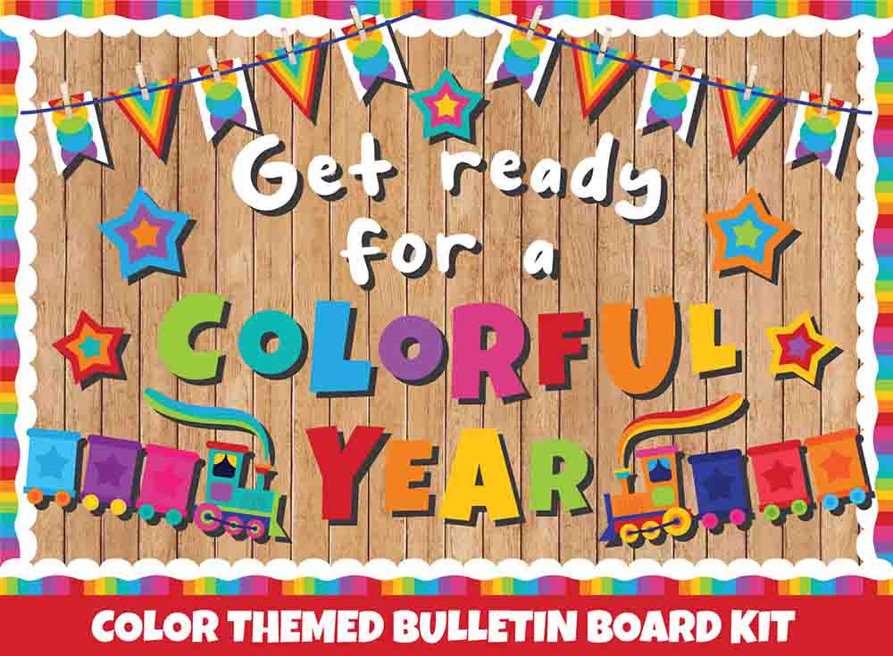 Get Ready For a Colorful Year - Print Your Own Bulletin Board Printable Digital Library Sproutbrite 