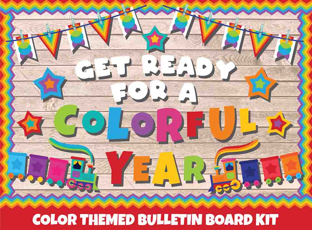 Get Ready For a Colorful Year - Print Your Own Bulletin Board Printable Digital Library Sproutbrite 