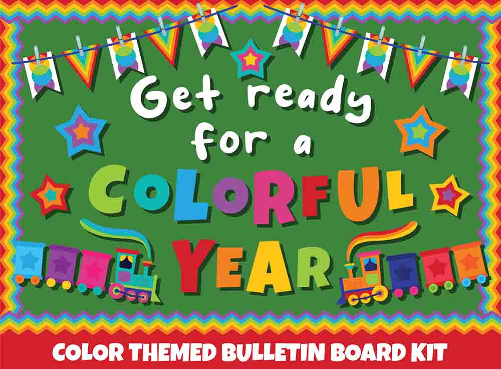Get Ready For a Colorful Year - Print Your Own Bulletin Board Printable Digital Library Sproutbrite 