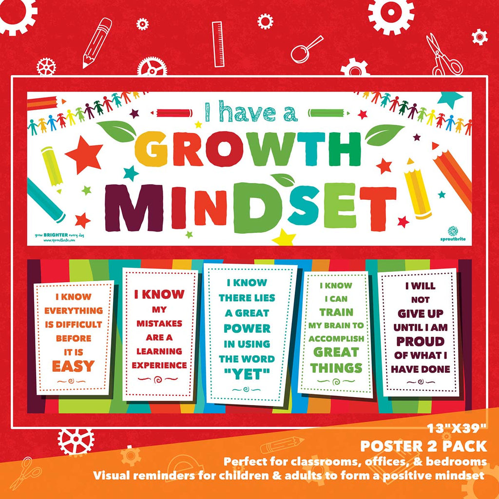 Growth Mindset Banner Pack Classroom Decorations Sproutbrite 
