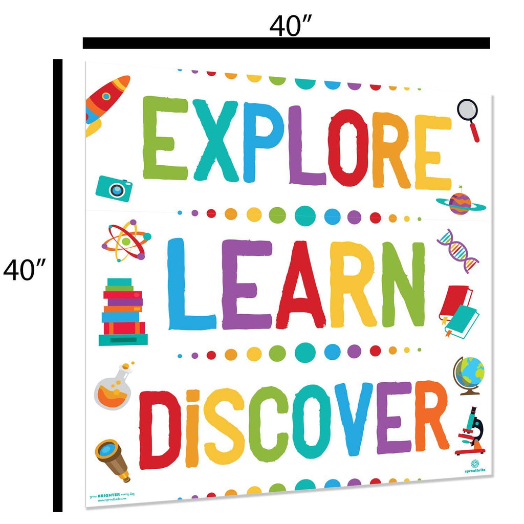 Growth Mindset Explore Learn Discover Banner Pack Classroom Decorations Sproutbrite 