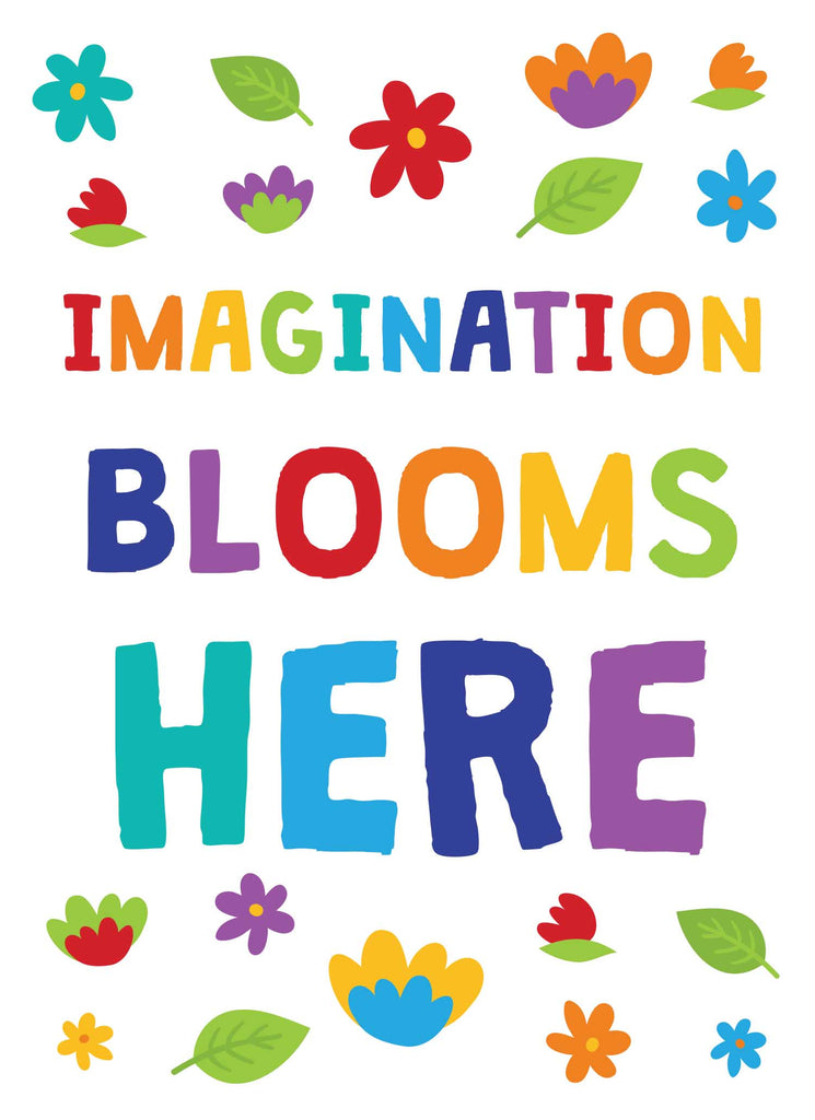 Imagination Blooms Here - Print Your Own Posters Printable Digital Library Sproutbrite 