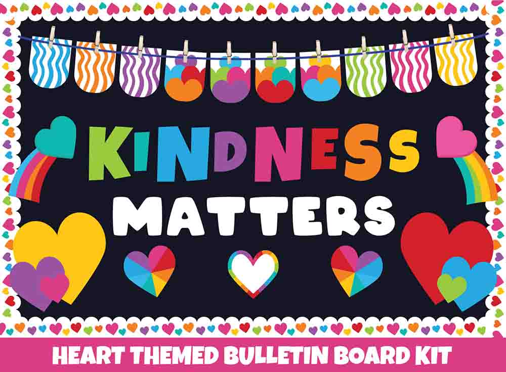 Kindness Matters- Print Your Own Bulletin Board Printable Digital Library Sproutbrite 