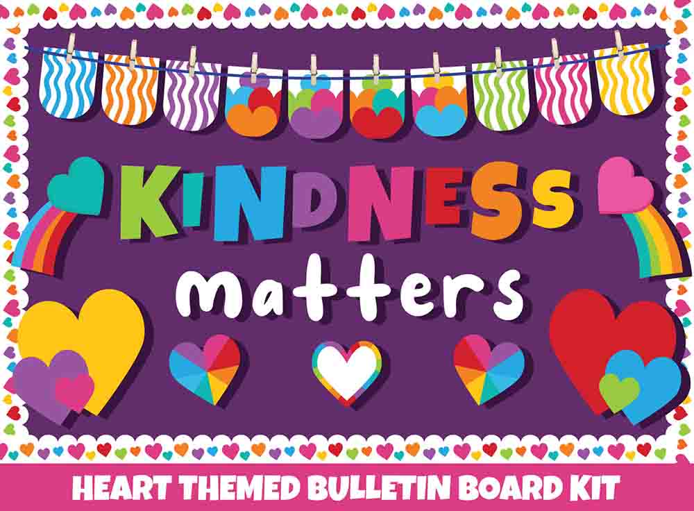 Kindness Matters- Print Your Own Bulletin Board Printable Digital Library Sproutbrite 