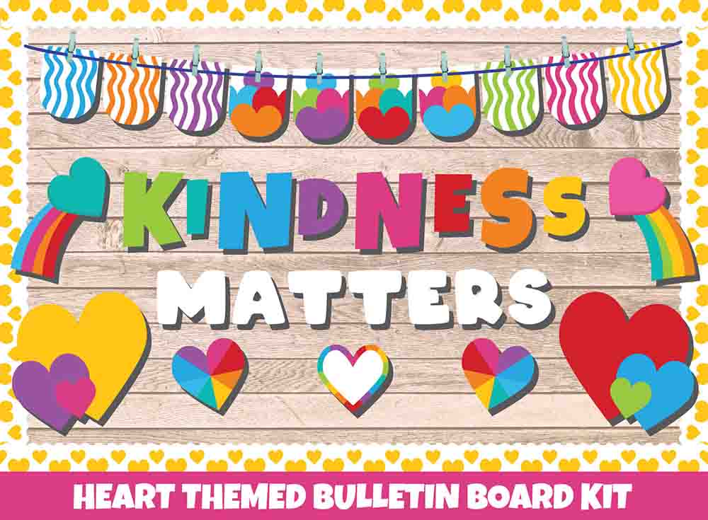 Kindness Matters- Print Your Own Bulletin Board Printable Digital Library Sproutbrite 