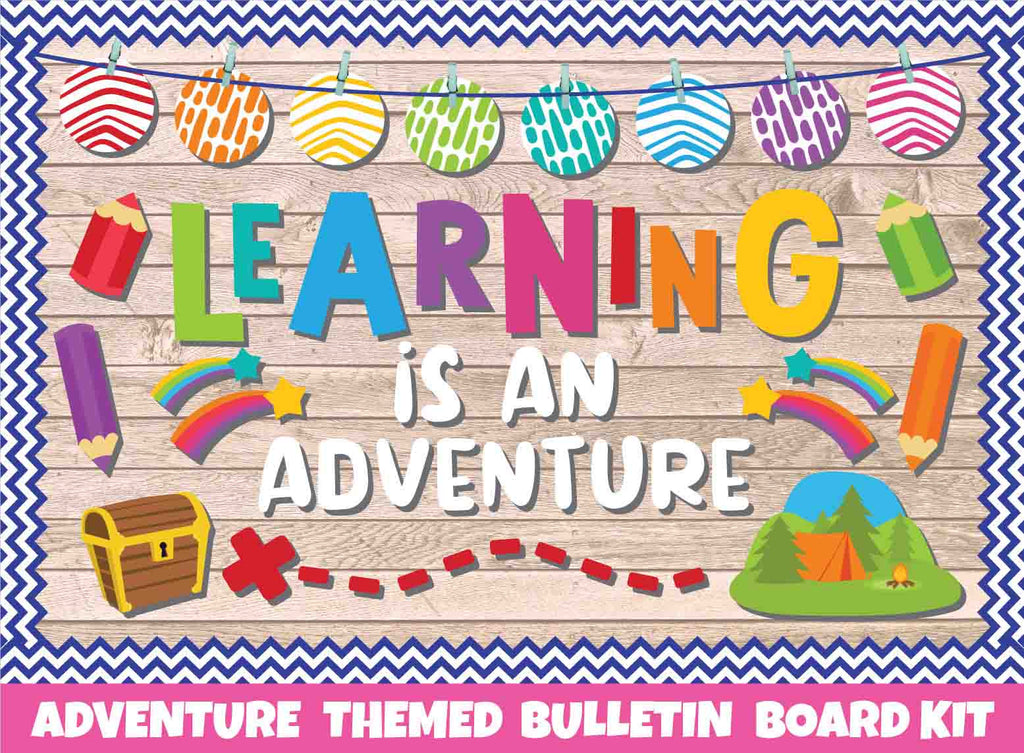 Learning is an Adventure- Print Your Own Bulletin Board Printable Digital Library Sproutbrite 