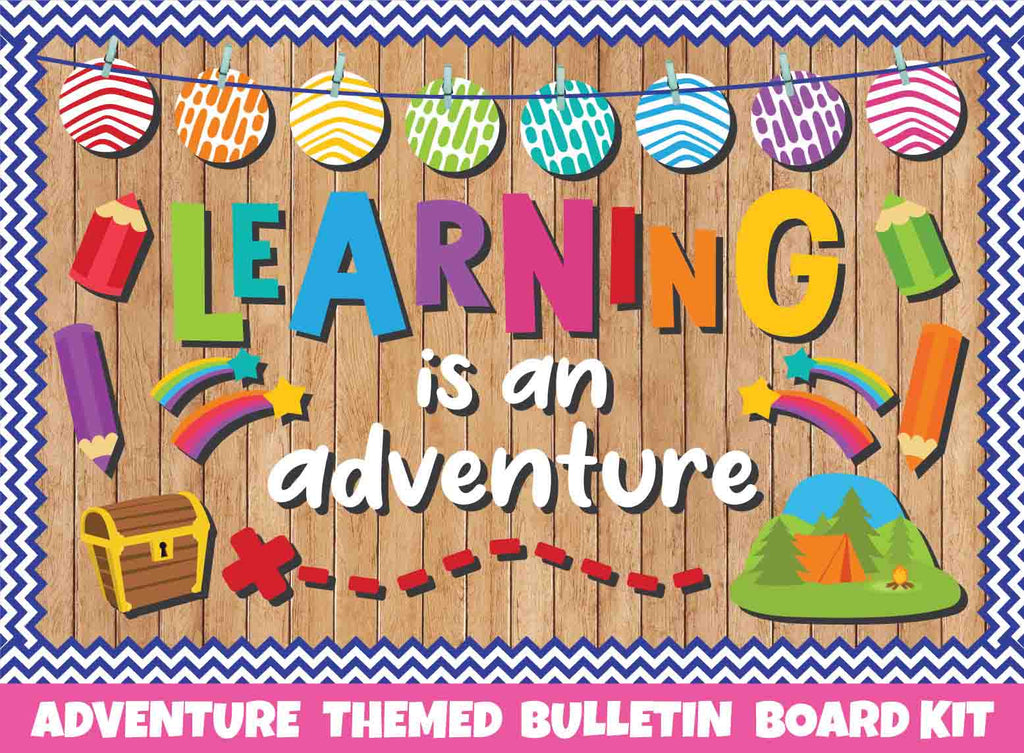 Learning is an Adventure- Print Your Own Bulletin Board Printable Digital Library Sproutbrite 