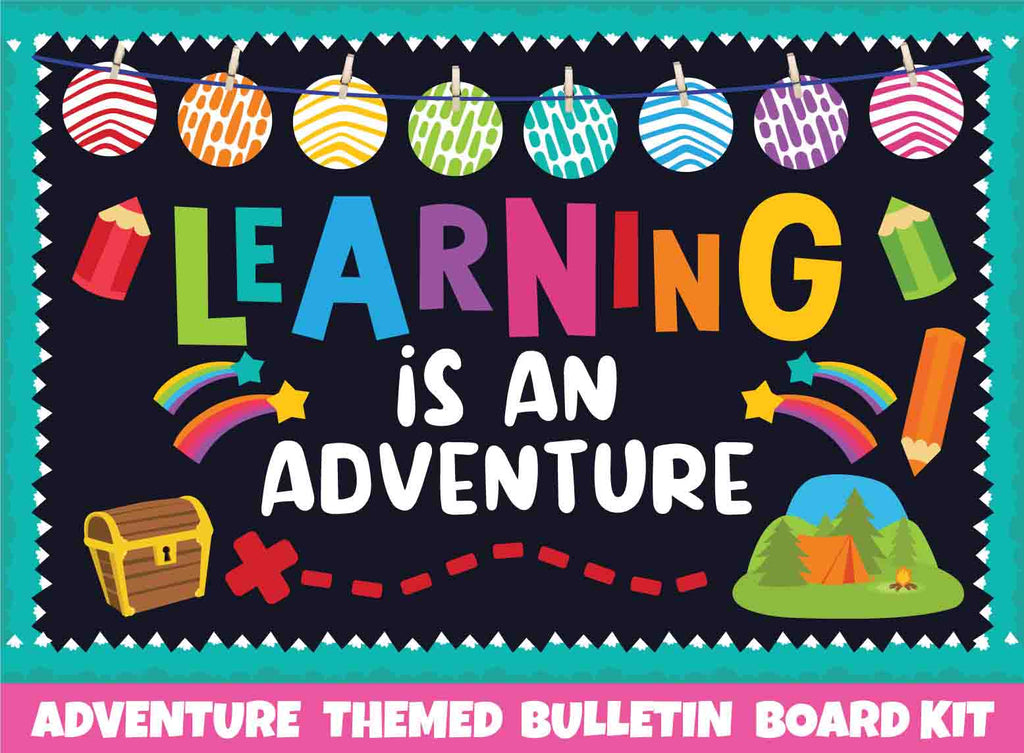 Learning is an Adventure- Print Your Own Bulletin Board Printable Digital Library Sproutbrite 