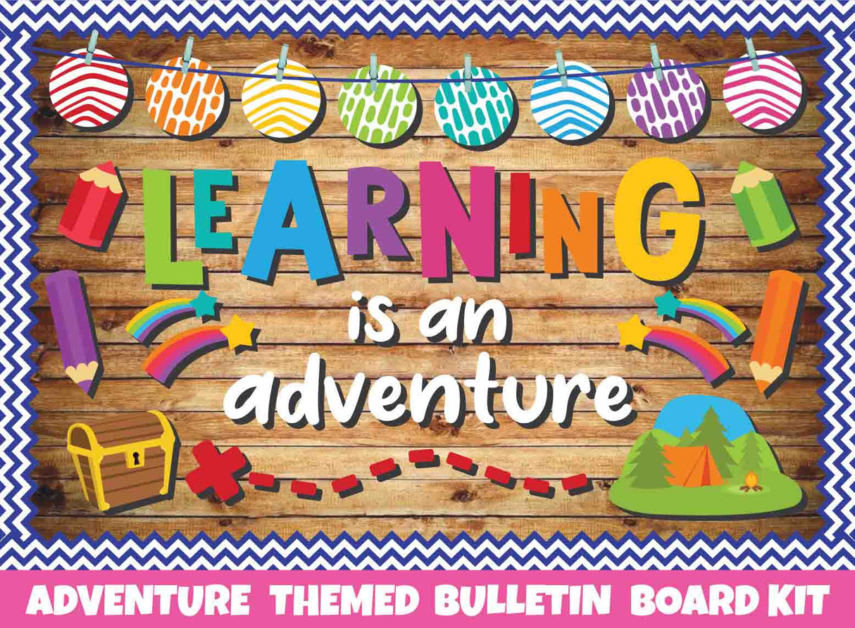 Learning is an Adventure- Print Your Own Bulletin Board Printable Digital Library Sproutbrite 