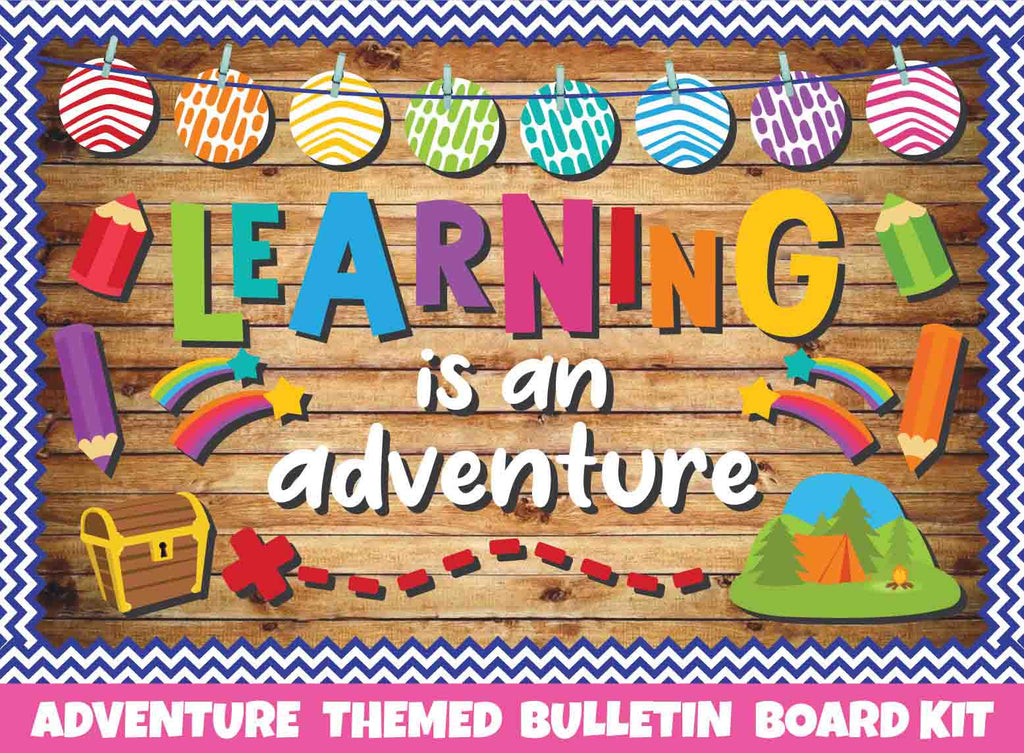 Learning is an Adventure- Print Your Own Bulletin Board Printable Digital Library Sproutbrite 