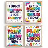 Motivational Classroom Posters Bundle 12 - Print Your Own Printable Digital Library Sproutbrite 
