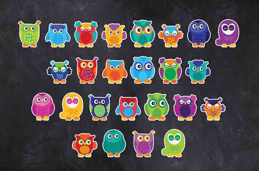 Owl Classroom Cutouts Door Decorations for Decorating Bulletin Boards Printable Digital Library Sproutbrite 