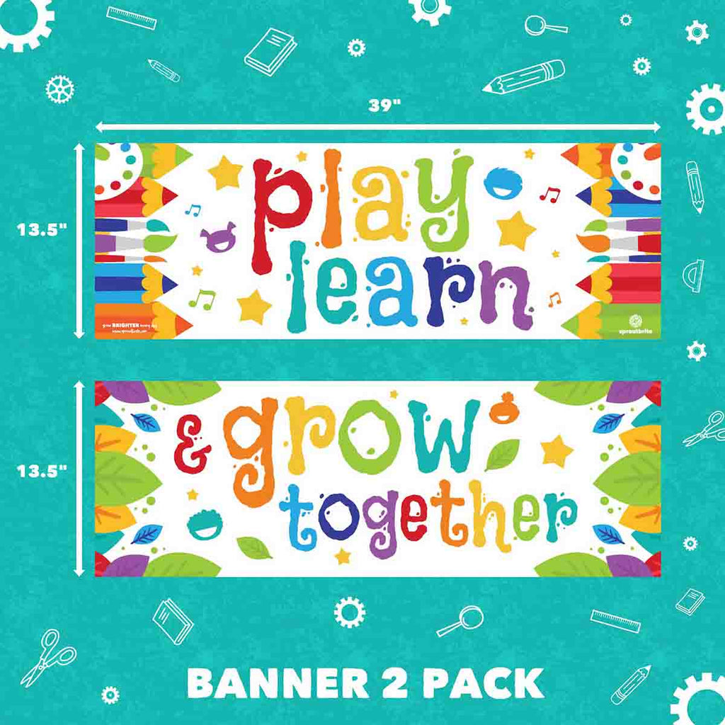 Play Learn & Grow Together Classroom Decorations Sproutbrite 