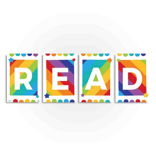 READ Poster Pack Reading Classroom Decorations Sproutbrite 