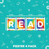 READ Poster Pack Reading Classroom Decorations Sproutbrite 