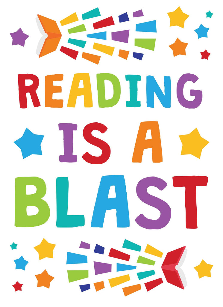 Reading is a Blast - Print Your Own Posters Printable Digital Library Sproutbrite 
