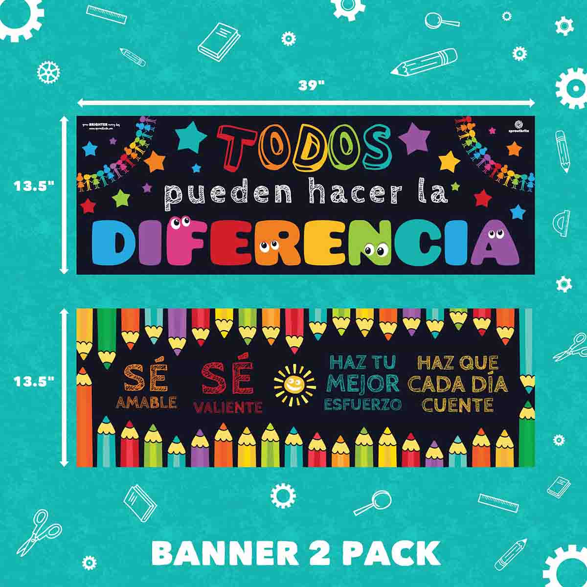 Spanish Classroom Banner Everyone Has A Chance To Make Difference Sproutbrite
