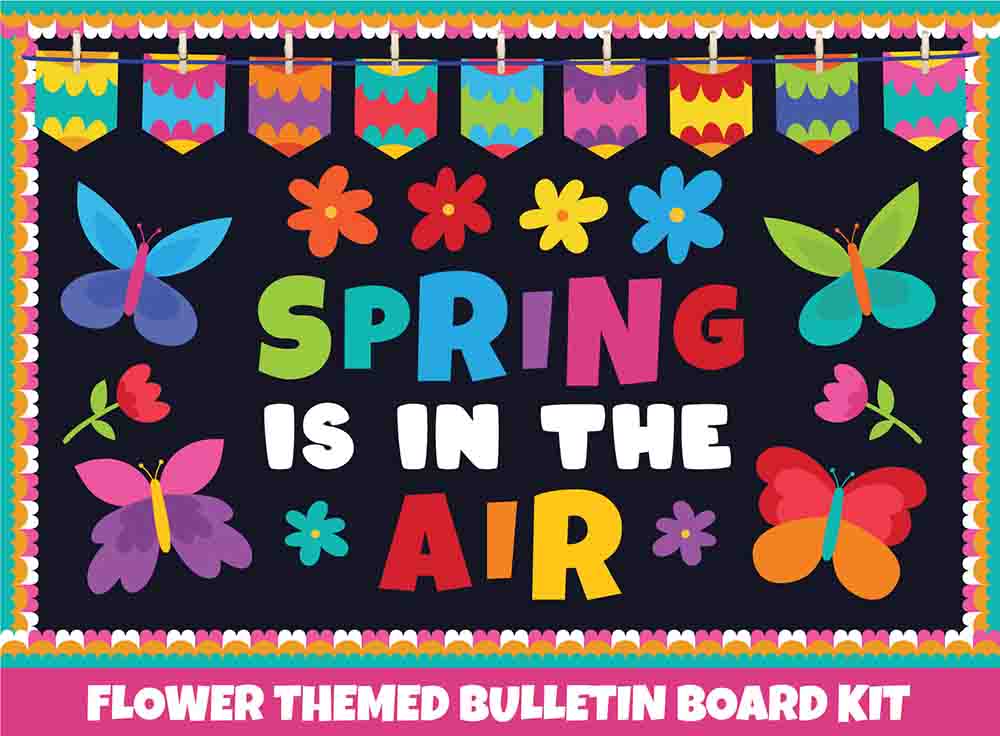 Spring is in the Air - Print Your Own Bulletin Board Printable Digital Library Sproutbrite 