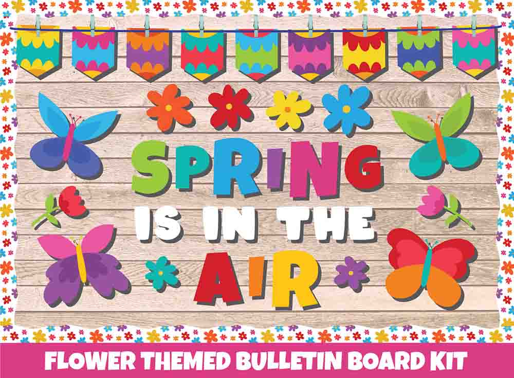Spring is in the Air - Print Your Own Bulletin Board Printable Digital Library Sproutbrite 