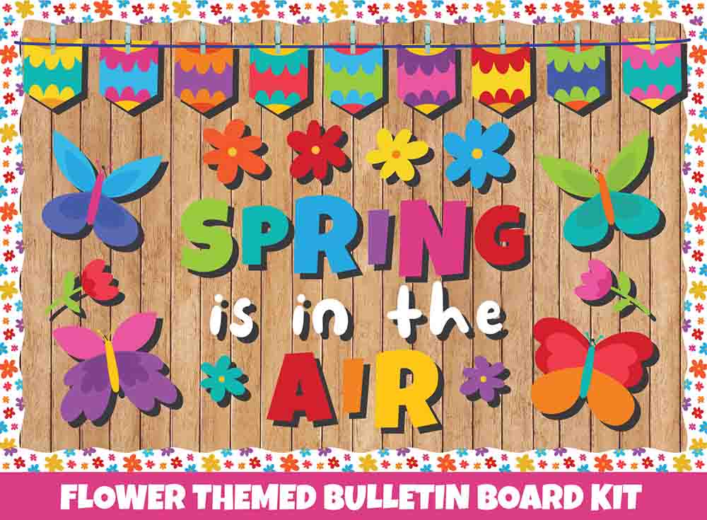 Spring is in the Air - Print Your Own Bulletin Board Printable Digital Library Sproutbrite 