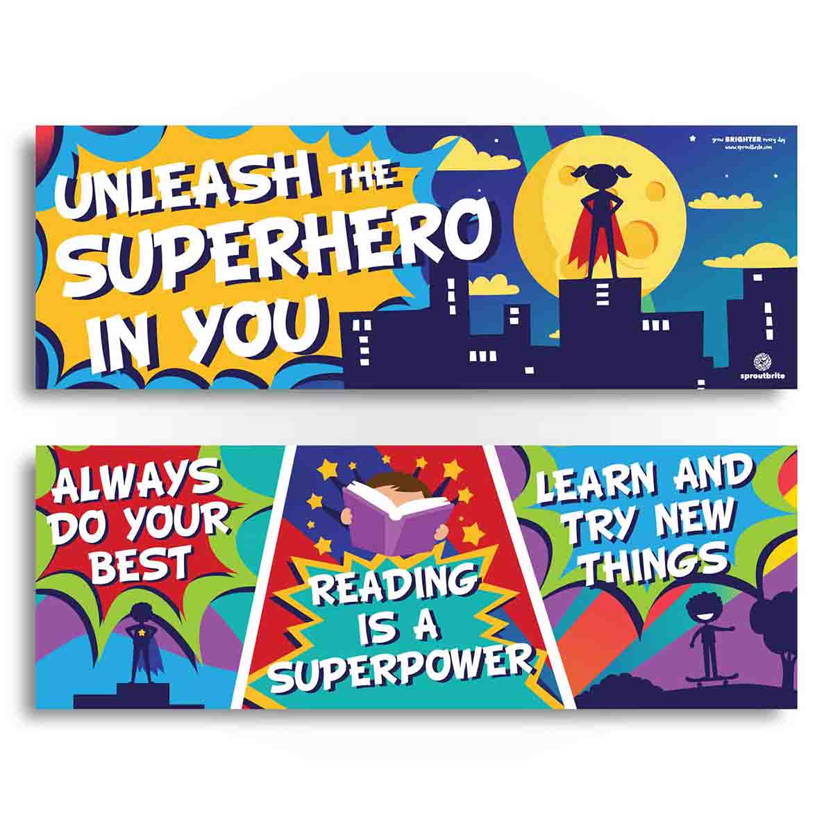 Superhero Theme Classroom Poster Pack