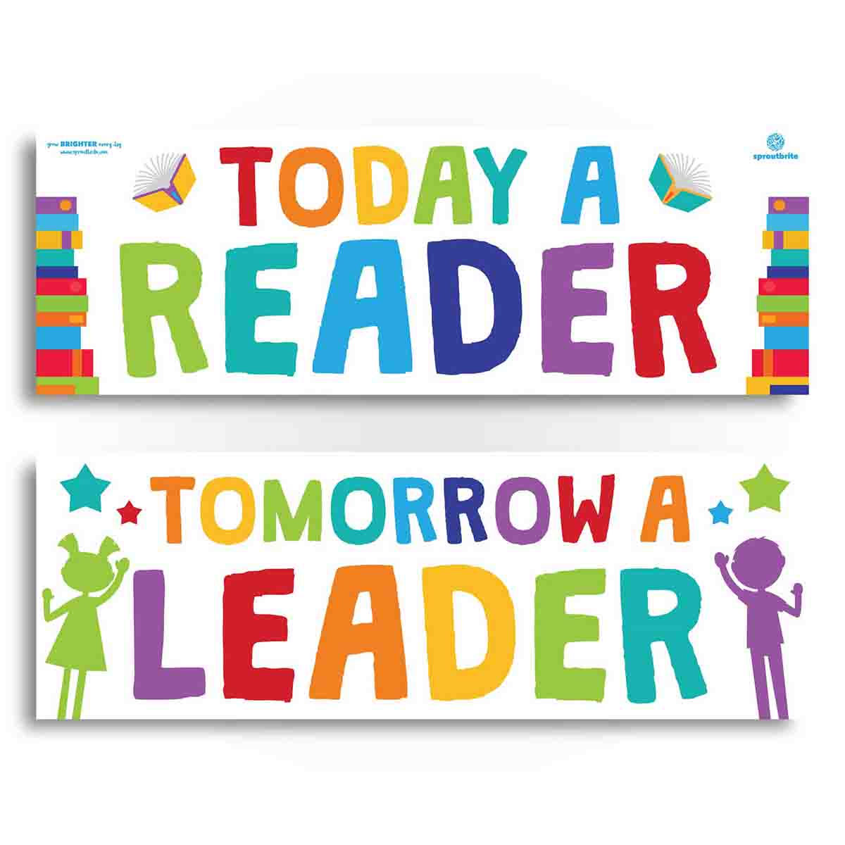 Reading Computer Banner Classroom Reading Banner Set 2 | Sproutbrite