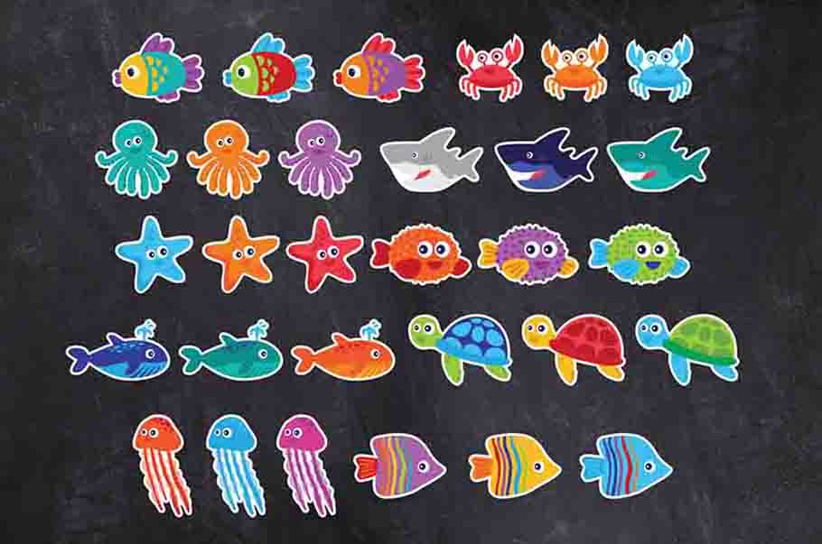 Under the Sea Door Decorations Classroom Cutouts for Decorating Bulletin Boards Printable Digital Library Sproutbrite 