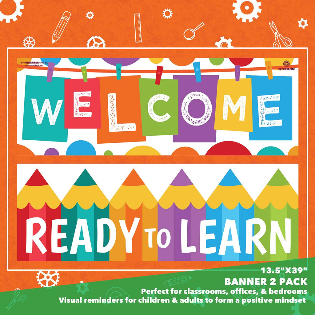 Welcome Banner - Ready to Learn Classroom Decorations Sproutbrite 