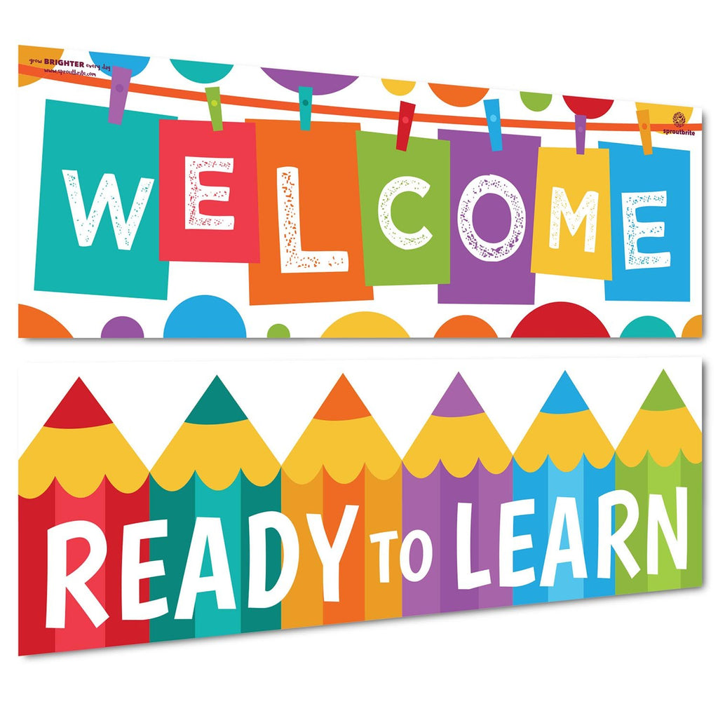 Welcome Banner - Ready to Learn Classroom Decorations Sproutbrite 