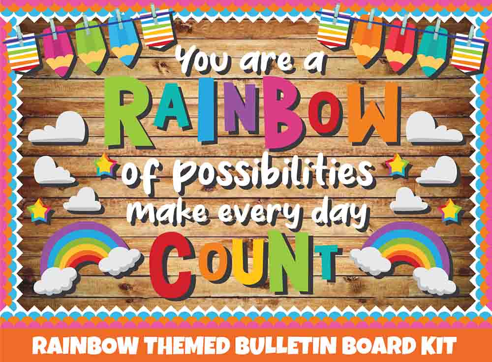You are a Rainbow of Possibilities - Print Your Own Bulletin Board Printable Digital Library Sproutbrite 
